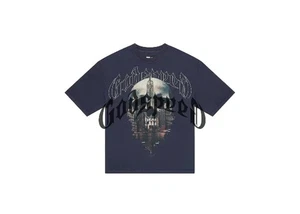 Godspeed Skyline Men's Navy Washed Graphic T-Shirt - Picture 1 of 1