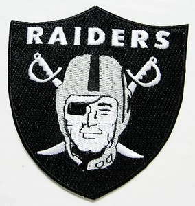 LOT OF (1) NFL OAKLAND RAIDERS LOGO SHIELD PATCH IRON-ON ITEM # 28 - Picture 1 of 1