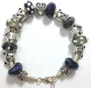 Pulsera Mujer Moda Dije Elemento Con Cristal Moreno - Imagen 1 de 3