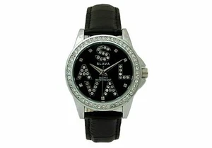 Slava Europe SL10064 Quartz Analog Waterproof Womens Wrist Watch Leather Band - Picture 1 of 3