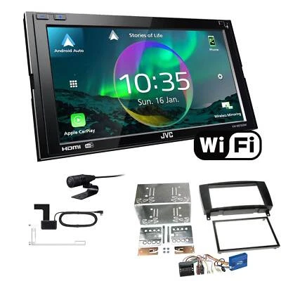 JVC Autoradio WiFi Apple CarPlay DAB+ für Mercedes Benz CLK Facelift inkl Canbus - Bild 1 von 4