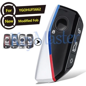 Modified Smart Remote Key for BMW CAS4+ FEM BDC 1 3 5 7 Series Fob YGOHUF5662 - Picture 1 of 6