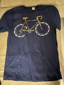 Men T shirt Medium Bicycle Anatomy - Picture 1 of 2