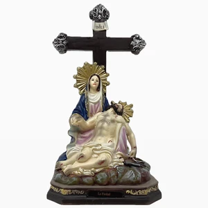 Estatua de Jesús en Los Brazos de María Religiosos de 12" de La Piedad - Imagen 1 de 3