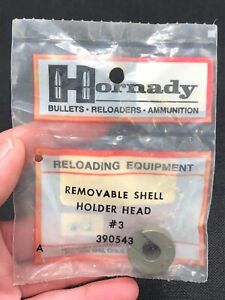 NEW!! Hornady Reloading Removeable Shell Shell Holder Head  #3  390543