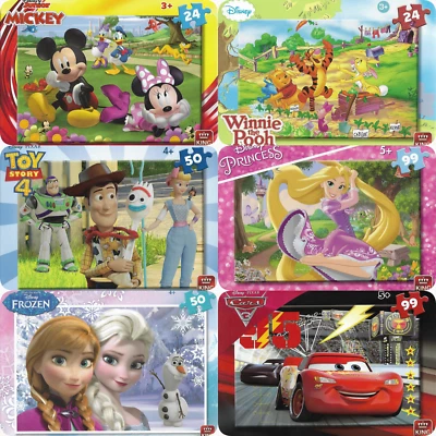 Puzzle Pout Enfants Disney Pixar Toy Story, Frozen, Cars, Winnie Paw Patrol Ab 3 - Photo 1/2