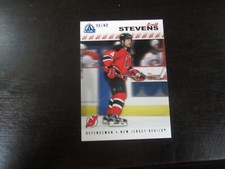 2001-02 Pacific Adrenaline Blue # 117 Scott Stevens Card (B40 # 32/62 Devils