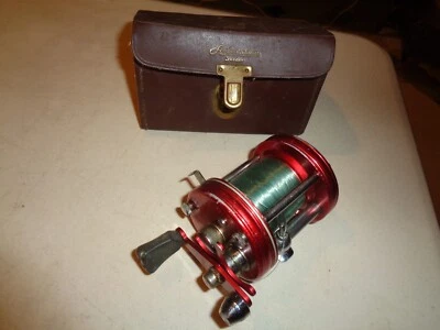 Vintage Abu Ambassadeur 6000 Reel Ser. No.040600, Red, RH., Sweden - Image 1 of 4