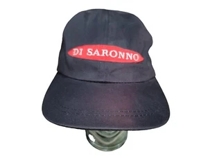 Gorra de béisbol vintage Di Saronno Amaretto Trucker Hat negra bordada - Imagen 1 de 9
