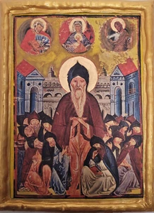 Icono de David El Profeta Cristianismo Bíblico Raro Placa Religiosa Bizantina - Imagen 1 de 7