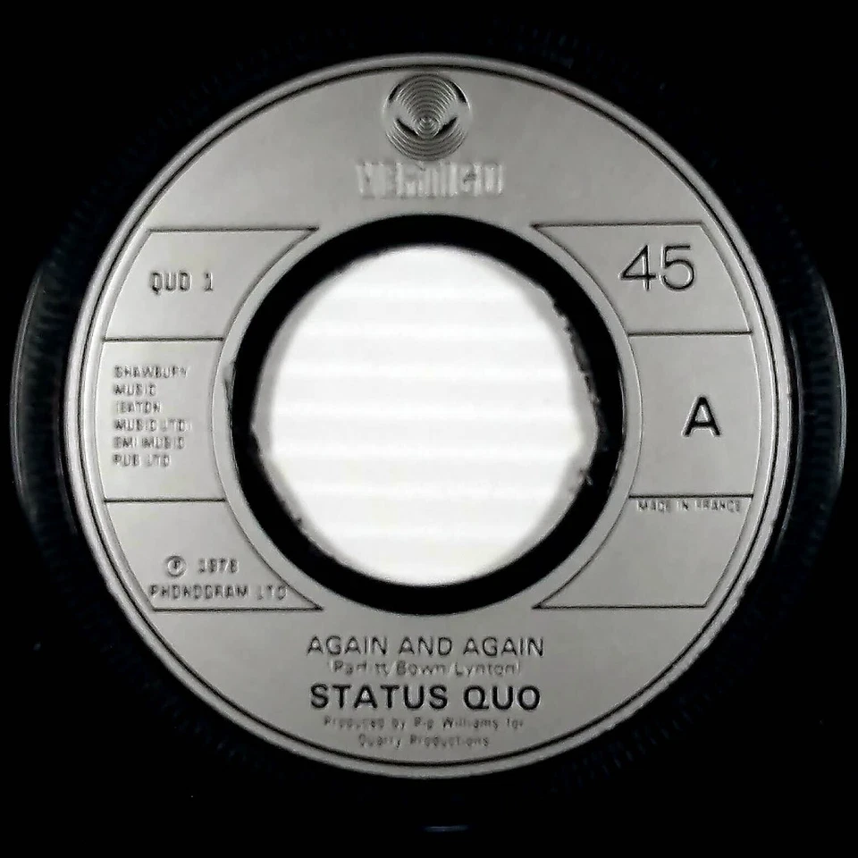 Status Quo - Again and Again / Too Far Gone (7" 45 rpm Single] UK Import - Image 1 of 1