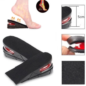 Unisex Shoe Insole Air Cushion Heel insert Increase Taller Height Lift 2 inch US - Picture 1 of 10