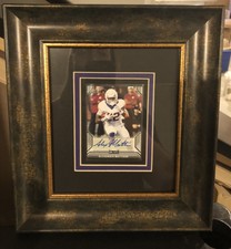 Alexander Mattison 2019 Leaf Draft Auto #BA-AM2 Rookie Auto RC Vikings FRAMED!!!