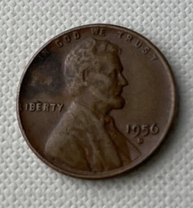 1956-D Lincoln Wheat Copper Penny - Bild 1 von 2