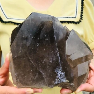 2840 g Espécimen de punta de cristal de cuarzo esquelético natural ahumado grande - Imagen 1 de 10