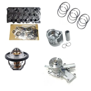 New Cylinder Head+Full Gasket Kit +Water Pump +Thermostat For Kubota D902 Engine - Picture 1 of 8