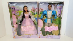Barbie as Rapunzel & Ken as Prince Stefan 2001 New In Box African American Dolls - Picture 1 of 15