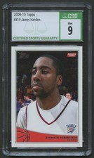 2009-10 TOPPS JAMES HARDEN RC #319 CSG 9