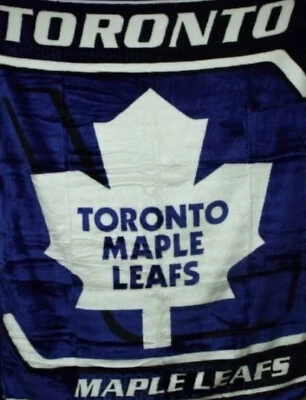 Manta de felpa Toronto Maple Leafs, 60”x80” - Manta cálida y suave de la NHL Foto 1 de 3