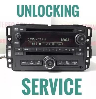 Servicio de desbloqueo de reproductores de CD DVD RADIO GM LAN RADIO "U032"  Foto 1 de 4