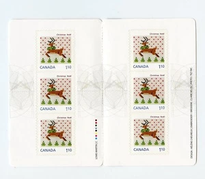 Canada MNH #2690a Booklet Christmas 2013 Reindeer J853 - Foto 1 di 1