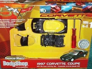 ERTL 1997 CHEVY CORVETTE 1/64 ASSEMBLY MODEL KIT 50th ANNIVERSARY EDITION - Picture 1 of 4