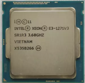 Intel Xeon E3-1271 V3 E3-1271V3 3.6GHz SR1R3 5GT/s 4 Core LGA1150 CPU Processor - Picture 1 of 4