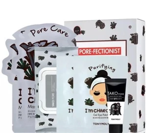 TONYMOLY 6-Pc. Pore-fectionist Purifying Charcoal Skincare Set NEW In Box - Picture 1 of 2