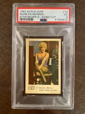 1963 Dutch Gum Star Bilder D #12 Marilyn Monroe PSA 3 Beautiful Card Invest