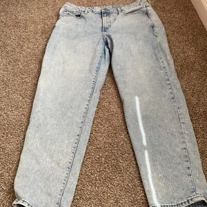 Old Navy Damen helle Waschung hoher Bund Mom Jeans Größe 14 - Bild 1 von 12