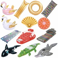 Inflatable Lilo Air Lounger Mat Bed Swimming Pool Beach Float Summer Holiday