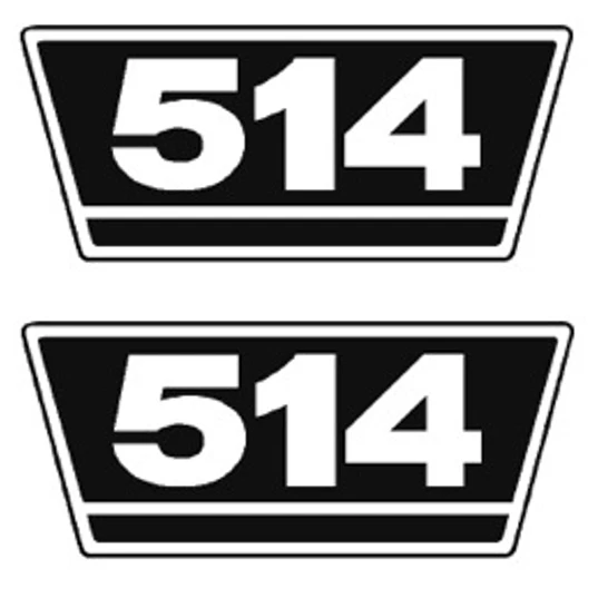 IHC Traktor Aufkleber 2x Typenaufkleber 514 Logo Emblem Sticker Label ca.21x9,5 - Bild 1 von 1