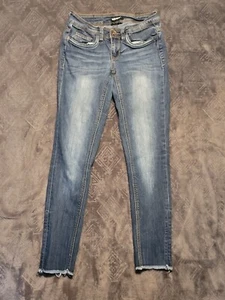 Casa delle bambole Juniors donna skinny taglia 3 orlo grezzo effetto invecchiato - Foto 1 di 11