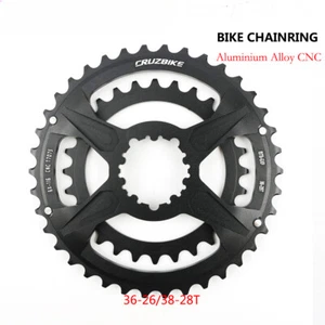 MTB Bike Double Chainrings 2 X10 / 11 / 12s Sprocket 36-26T/38-28T 3 Screw Fixed - Picture 1 of 21