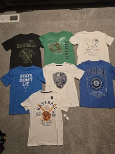 Gap Kids T Shirt Athletic Top Lot Size L 10/12 Baseball Basketball Football - Picture 1 of 5
