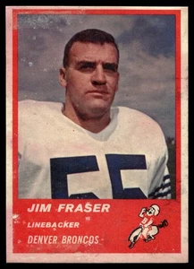1963 Fleer #86 Jim Fraser Denver Broncos RC VG (macchia)  - Foto 1 di 2