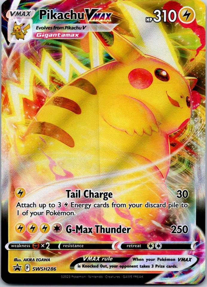 Black Star Promo Pikachu VMAX SWSH286 Promo SWSH: Sword & Shield Promo Cards - Image 1 of 2