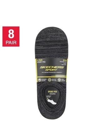 Calcetín deportivo Skechers para hombre 16 pares negro gris blanco y gris jaspeado claro nuevo con etiquetas Foto 1 de 4