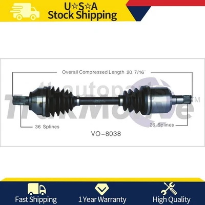 Junta eje CV delantero izquierdo para Volvo V50 2011 2010 2009 2008 2007 2006 2005 Foto 1 de 2