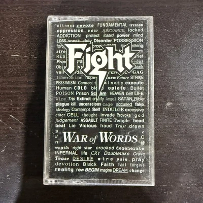 Fight War of Words Cassette Tape 1993 Heavy Metal Rob Halford Judas Priest - Image 1 of 3