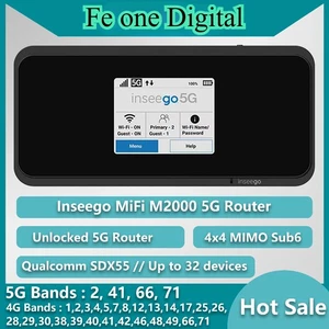 Inseego M2000 5G Router 2.7Gbps 5050mAh Pocket WIFI 2.4GHz/5GHz WiFi hotspot LTE - Picture 1 of 6