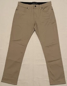 Pantalones NICK RISK Slim Supreme Flex Caqui Premium Clásicos Chinos Pantalones Hombres 34x30 - Imagen 1 de 21