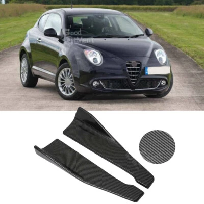 For Alfa Romeo MiTo 2008-15 Carbon Fiber Side Skirts Extension Splitter 48cm/19" - image 1 of 4