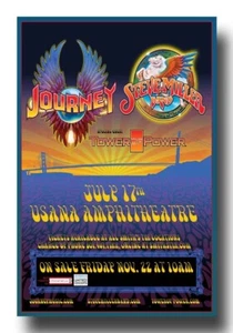 Journey & Steve Miller Band, gerahmtes Konzertposter, USANA Ampitheater - Bild 1 von 2