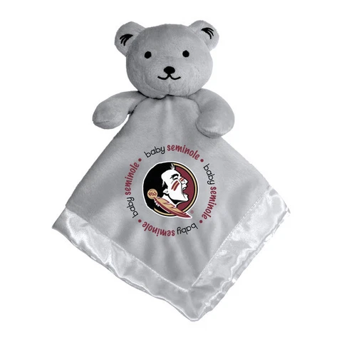 NCAA Florida State Seminoles Baby Toddler Security Bear with Attached Blanket Cover