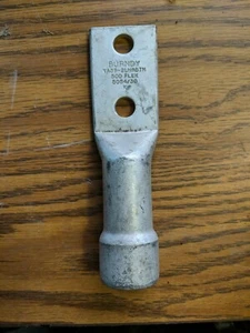 BURNDY YA39-2LH95TN  2 HOLE COPPER CRIMP LUG  - Picture 1 of 2