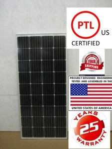 1- 200 Watt 12 Volt Solar Panel Battery Charger Off Grid RV Boat solar panels - Picture 1 of 9