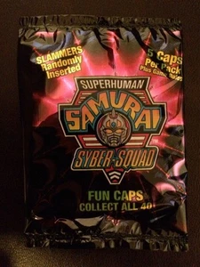 Pogs Superhuman Samurai Syber Squad werkseitig versiegelte Packung - Bild 1 von 2
