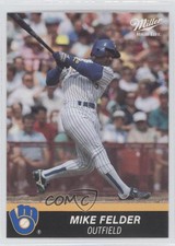 1990 Miller High Life Milwaukee Brewers Mike Felder