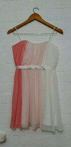 COOPER ST Designer Label Womens Pink White Cute Fit Flare Dress, Size 8 - Picture 1 of 8